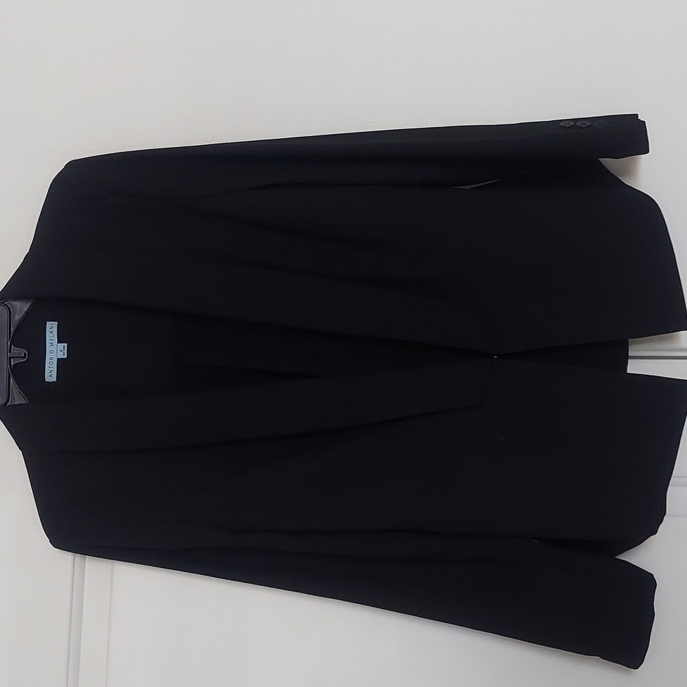 Antonio Melani Black Polyester & Sillk Blazer Size 8 -Used